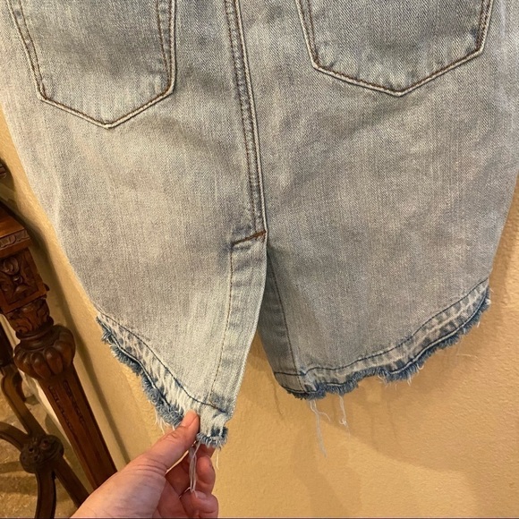ONE X ONETEASPOON Blue Raw Hem Jean Skirt Size 25 - Picture 8 of 12